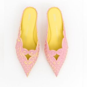 Melissa x Yproject pink/yellow Court shoes size 9. Very good condition